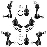 WEDOAUTO Kit De Suspensão De 8 Peças Barra Oscilante Dianteira Traseira Junta Esférica Inferior Apto Para Acura EL 2001 2005 Para Honda Civic 2001 2002 2003 2004 2005 Substituição ES3581 K90452