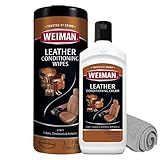 Weiman Kit Completo De Limpeza Interior De Couro Para Carro Caminhão Motocicleta Trailer Motorhome Limpa E Restaura Assentos E Acessórios Automotivos De Couro Proteção UVX Kit Automotivo De Couro Lenços