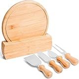 Welf PD15143 Conjunto Para Queijo Com Suporte Talheres E Tabua Em Cor Bambu Aço