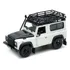 Welly Land Rover Defender Com Barra De Tejadilho Branco 1/24