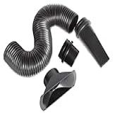WEN Kit De Mangueira De Poeira Flexível E Escultável De 10 Cm X 91 4 Cm 10 X 91 Cm Com Acopladores E Adaptadores DCA017 