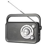 Wenpzeray Rádio D218 Portátil AM FM SW Transistor Analógico Vintage Ótimo Alto Falante BT Alimentado Por Bateria Com Botão De Ajuste Grande Conector De Fone De Ouvido USB TF Conector De Cartão Fácil