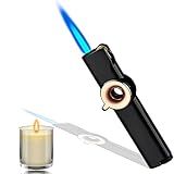 Weqtetju Isqueiro De Pedra Portátil, Isqueiro De Tocha Pequena De Metal, Isqueiros A Jato Recarregáveis, Presentes Exclusivos Para Homens Isqueiros Para Equipamentos De Caminhada De Velas (sem