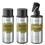 Wess Blond Shampoo E Cond E We Wish Reconstrutor Matizador