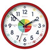 Westclox Relógio De Parede Analógico De 30,5 Cm De Quartzo Preciso Para Professores Com Movimento Silencioso De Varredura - Cronometragem Educacional