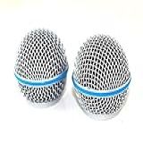 Weymic – Microfone De Malha De Aço Azul Para Microfone Sem Fio Shure Sm58 E Microfones Com Fio, Beta 58 A Shure Sv100 Sem Fio Pgx24/slx24/sm58