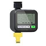 Weytoll Gardening Irrigação Timer Rega Automática Jardim Varanda Controle De Detecção De Chuva Controlador De Sistema De Irrigação Inteligente 3 Configurações De Programa Com Bloqueio Para Crianças