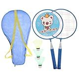 WHAMVOX 1 Conjunto Raquete De Badminton Infantil Brinquedos Ferramenta Raquetes De Tênis De Badminton Kit De Raquete De Tenis Dedicada Definir Equipamentos Esportivos Suíte Filho Madeira