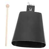 WHAMVOX 1 Conjunto Sino De Vaca Chocalhos Para Eventos Esportivos Chocalho Para Crianças Chocalho Alça Sinos De Metal Barulho De Festa Sinos De Mão Ferro Filho Material Didáctico Música