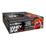 Whey Bar Barra De Proteína Gourmet C  Colostro C  12 Sabor Morango Com Chocolate Ao Leite