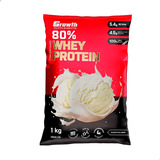 Whey Concentrado 80 Whey Protein Growth Supplements Sabor Sorvete De Creme