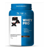 Whey Pro Concentrado Pote 1kg - Max Titanium Sabor Chocolate