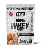 Whey Protein 100 Concentrado Refil 1kg Sabor Doce De Leite Argentino Ftw
