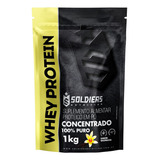 Whey Protein Concentrado 1kg Sabor Baunilha Soldiers Nutrition