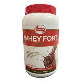 Whey Protein Isolado Fort 3w 24g De Protéina Pote C 900g Sabor Chocolate