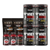 Whey Protein Pote 2kg + 2x Creatina + 2x Bcaa + Tremogênico