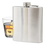 Whiskeira De Bolso Em Inox 230ml Liso