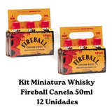 Whisky Fireball Canela Miniatura 50ml Kit