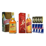 Whisky Red Label 1l Cavalo Branco 4 Red Bull 4 Coco 
