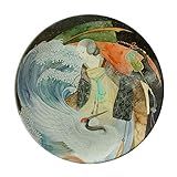 White Crane Ilustrador Chinês Antigo Prato Decorativo De Porcelana Salver Prato De Jantar
