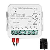 WiFi 2 Gang 80A Monofásico Braçadeira Medidor De Energia Bidirecional Solar Fotovoltaico Bidirecional Para Celular APP Controle Transformador De Corrente Cronômetro De Programação Dispositivo De