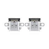 Wigearss 2 Pacotes Substituição USB C Tipo C SYNC Interruptor De Porta De Carregamento Conector De Carregador Conector De Tomada De Carregador Para Console N Switch NÃO Switch OLED Switch Lite