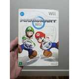 Wii Mario Kart Mídia Física Com Caixa Luva E Encartes