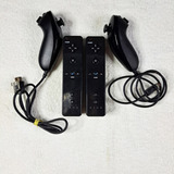 Wii Remote + Nunchuck Preto Nintendo Wii Faço 123