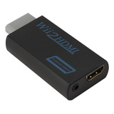 Wii2hdmi Adaptador Hdmi Nintendo Wii - Pronta Entrega Preto