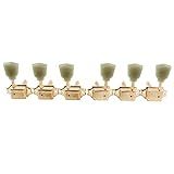 Wilkinson Deluxe Wj44 3l3r Deluxe Vintage Tarraxas Para Guitarra Violão Epiphone Les Paul Sg, Dourada