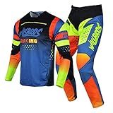 Willbros Conjunto De Calças De Jérsei Motocross Masculina Dirt Bike MX Gear Conjunto Feminino Off Road Equitação Adulto Roupa De Corrida Azul Laranja Amarelo Jersey XXL Pants 38