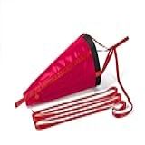WILLWIN Drift Sock Sea Anchor Drogue Âncoras De Deriva Calhas De Deriva Pesca Para Caiaques Barco Jet Ski Inflável Pontão Barco De Pesca De Tamanho Médio Vermelho 