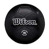 WILSON Bola De Futebol Tradicional   Tamanho 9  Preta