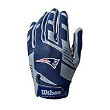 Wilson Luvas De Futebol NFL Stretch Fit - Adulto- New England Patriots