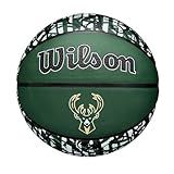 WILSON NBA Team Graffiti Basketball Milwaukee Bucks Tamanho 18 75 Cm