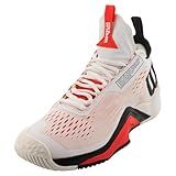 WILSON Tênis Masculino Rush Pro Tour Mid Branco Preto Vermelho Papoula 41