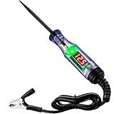 WINAMOO Testador De Circuito LED Digital Automotivo De Luz De Teste 3 48V Testador De Luz Automática Com Display De Tensão Caneta Testadora Elétrica Com Voltímetro E Sonda Para Verificar Fusíveis De