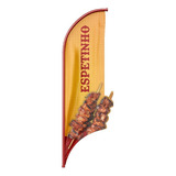 Wind Banner 3d Espetinho Dupla Face Somente Tecido Tamanho
