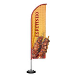 Wind Banner 3d Kit Completo Espetinho Dupla Face Modelos