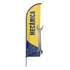 Wind Banner 3d Mecânica Dupla Face Com Haste 220x70cm