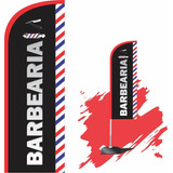Wind Banner 3mt Completo   Personalizada Barbearia