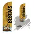 Wind Banner Dupla Face 3mt Completo Depósito De Bebidas
