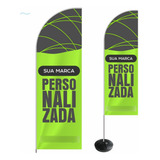 Wind Banner Flag Completo Personalize Sua