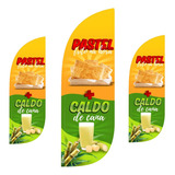 Wind Banner Pastel E Caldo De Cana 2 0m Só Tecido D face