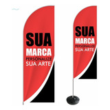 Wind Banner Personalizado Kit Completo 2 5x0 60