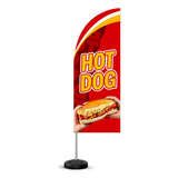 Wind Banner Sublimado Somente Tecido 0 75x2 00 Lanchonete