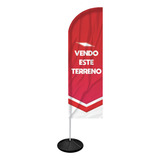 Windbanner Vendo Este Terreno Dupla Face Flyflag 3m Completo