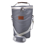 Wine Bag Bolsa Maleta Térmica Listrada 2 Garrafas De Vinho