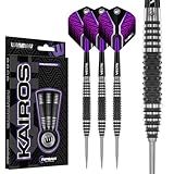 Winmau Conjunto De Dardos Kairos 26 G 90  Profissional De Ponta De Aço De Tungstênio Com Dardos E Eixos De Dardos  Hastes 