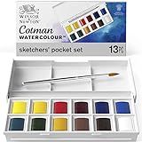 Winsor - Newton Aquarela Cotman- Sketchers- Pocket Box- 12 Cores- 14 Peças